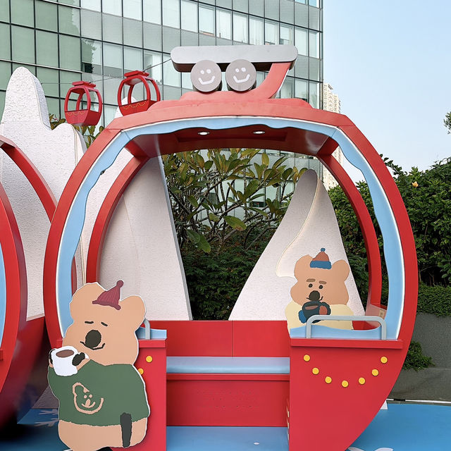 🎏香港東涌東薈城🎄聖誕戶外市集❄️Marshville戶外滑雪樂園