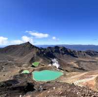 Tongariro alpine crossing amidst volcanoes - New Zealand