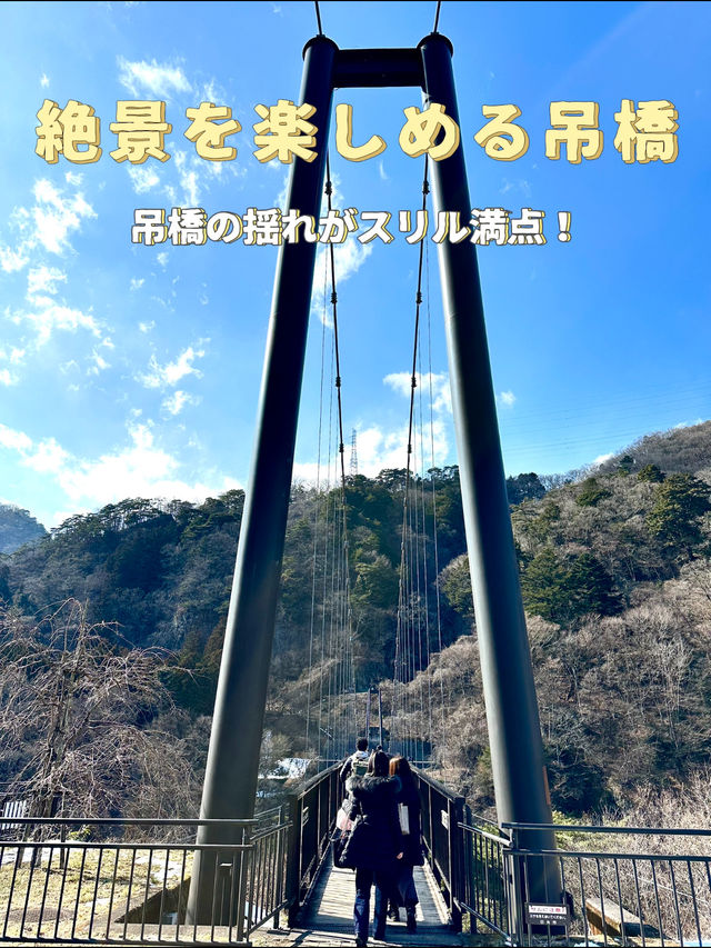 【栃木×鬼怒川】絶景をたのしめる吊橋  揺れがスリル満点！