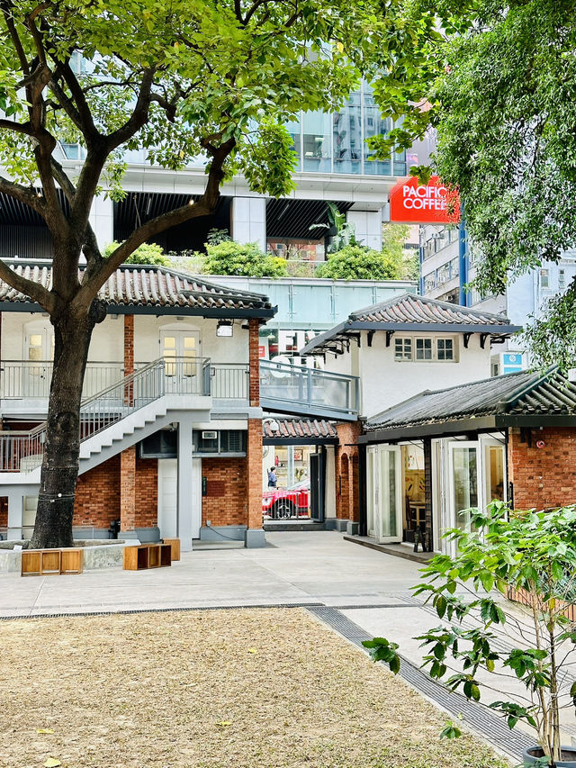 🇭🇰 鬧市中的古老建築，有小植物園草地，還可以睡覺🤣