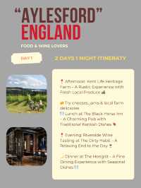 Aylesford itinerary 