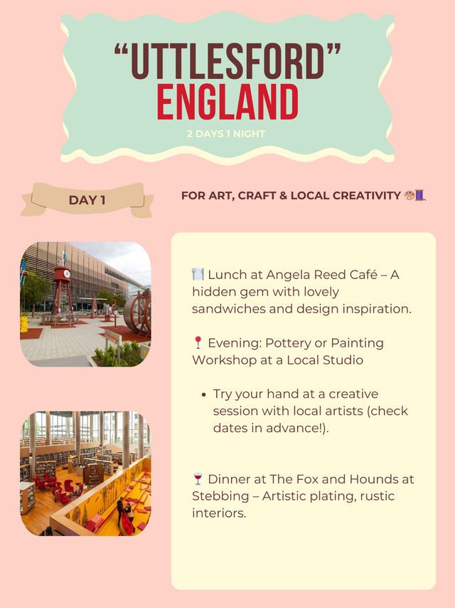 Uttlesford itinerary 🌸✈️