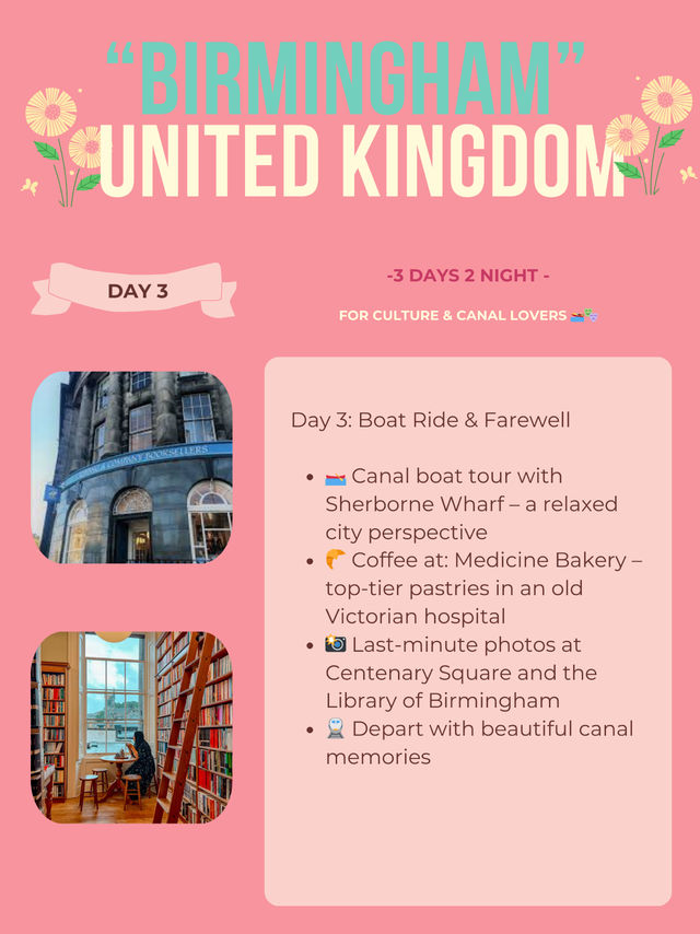 Birmingham 3-days itinerary 📍