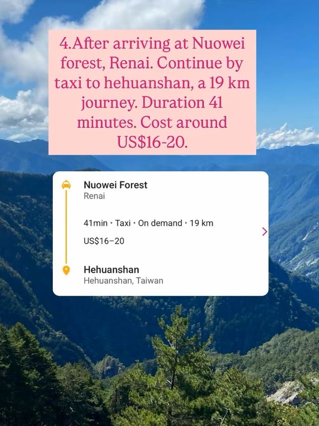 Hehuanshan Trip How to get to Hehuanshan by public transportation?