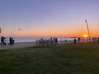 Beautiful beach at Melbourne city 