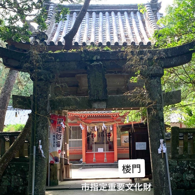 【おんせん県おおいた】潮風を感じて参拝【八幡奈多宮】こんなロケーション珍しいのでは？
