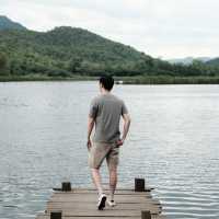 🌅 Lakeview Cafe – วิวเขื่อนสุดชิลล์ในกาญจนบุรี
