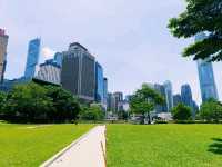 香港遊：添馬公園看維港景