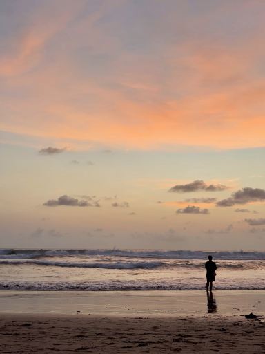Seminyak Beach at sunset, Bali
