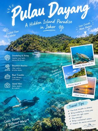 🇲🇾Pulau Dayang: A Hidden Island Paradise in Johor 🌊🐠