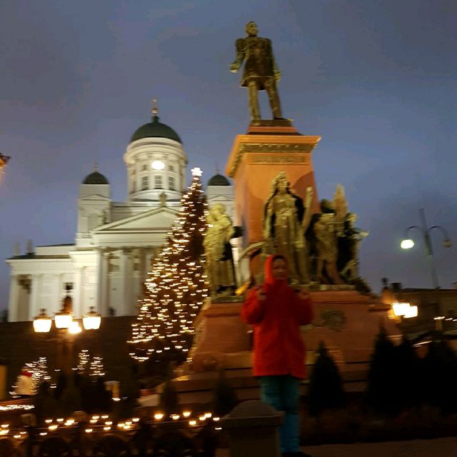 芬蘭赫爾辛基的聖誕夜