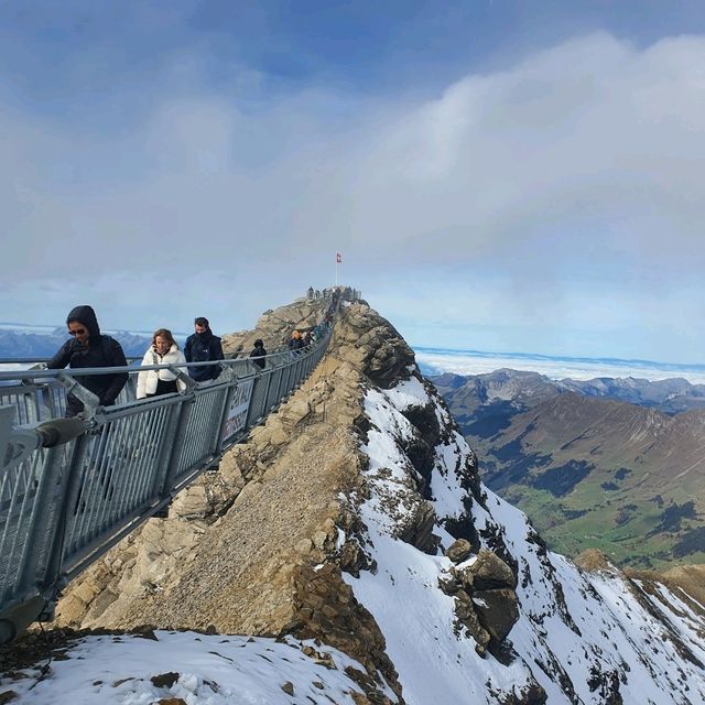 Perfect view of the Swiss Alps from Glacier 3000