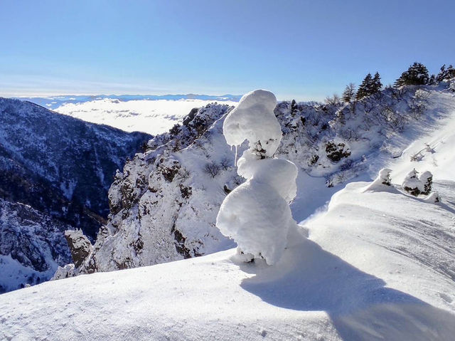 The winter section of Mount Yari 