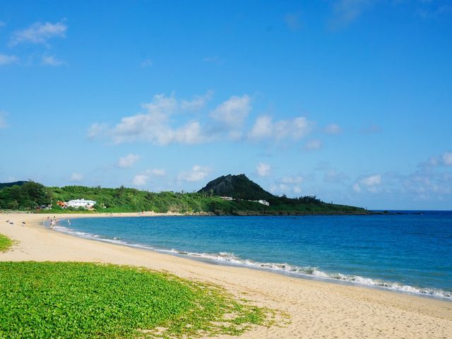 在墾丁海水浴場見證一場日落 