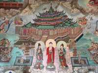 山西玄中寺 連達畫過的石壁