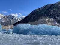 西藏｜來古冰川景區內全程徒步照片分享5-回程右側超藍藍冰