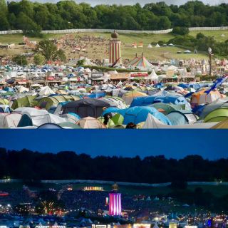 Glastonbury festival at warthy farm 