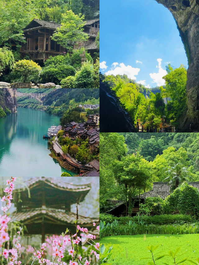 走進了陶淵明筆下的桃花源中