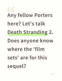 Death Stranding 2 Film Sets
