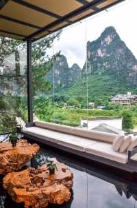 桂林！陽朔躺著欣賞山景真係好chill啊……
