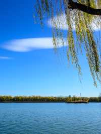 1204頤和園日出，西山橘紅像七彩丹霞