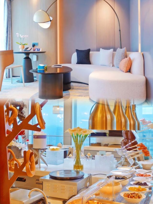 不愧是深圳酒店的天花板，這大堂太震感了!!!