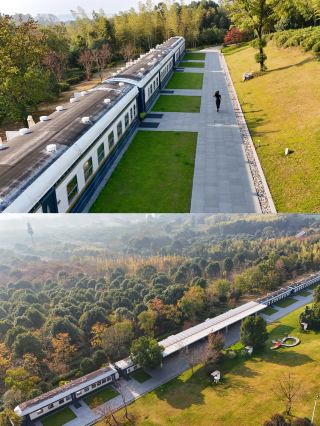 不在國際列車站 在宜興住進雲端列車房