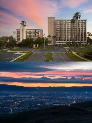 พระอาทิตย์ตกดินที่ซานตาคลารา