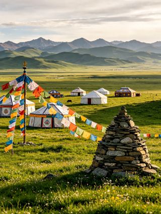 ナショナルジオグラフィック認定の美しい甘南6日間で全てを忘れよう