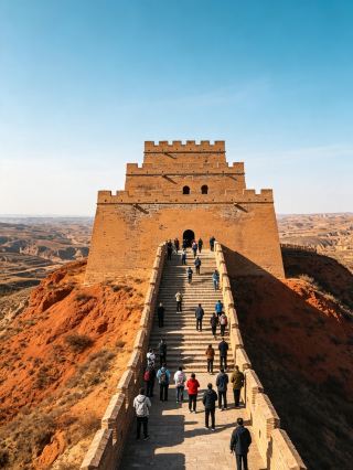 The first watchtower of the Great Wall at Yulin Zhenbeitai｜Experience 400 years of frontier history