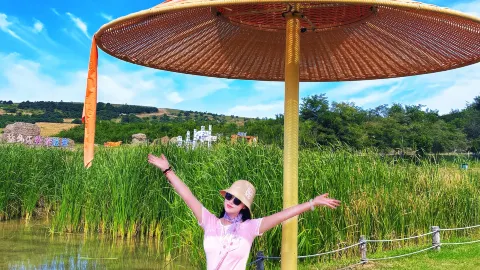 A fairytale castle by the prairie wetlands. Check out this prairie ranch hidden in the city — traveler post in Linghai