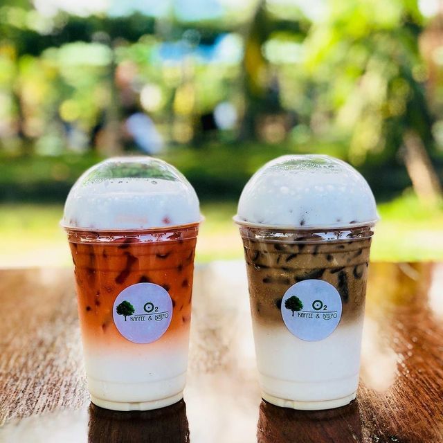พานั่งชิลที่ O2 Kaffee & Bistro คาเฟ่สวนมะพร้าว 🥥