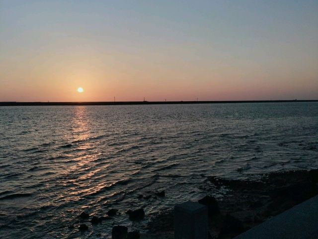 慢慢等待夕陽吧~