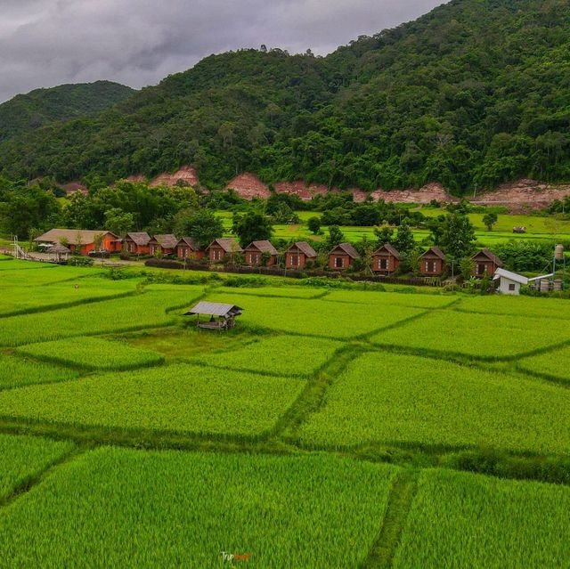 ที่พักสวย ติดริมน้ำมาง วิวท้องนา