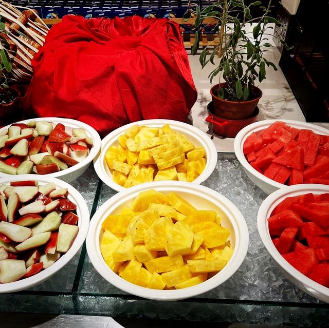 Great breakfast spread at Hard Rock Hotel Des