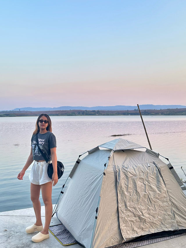 ชิลล์ชิลล์แคมป์ปิ้ง | อ่างเก็บน้ำห้วยตึ้กชู 🏕️🔥
