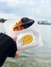 【福岡カフェ】美味しいワッフルを公園で食べられる