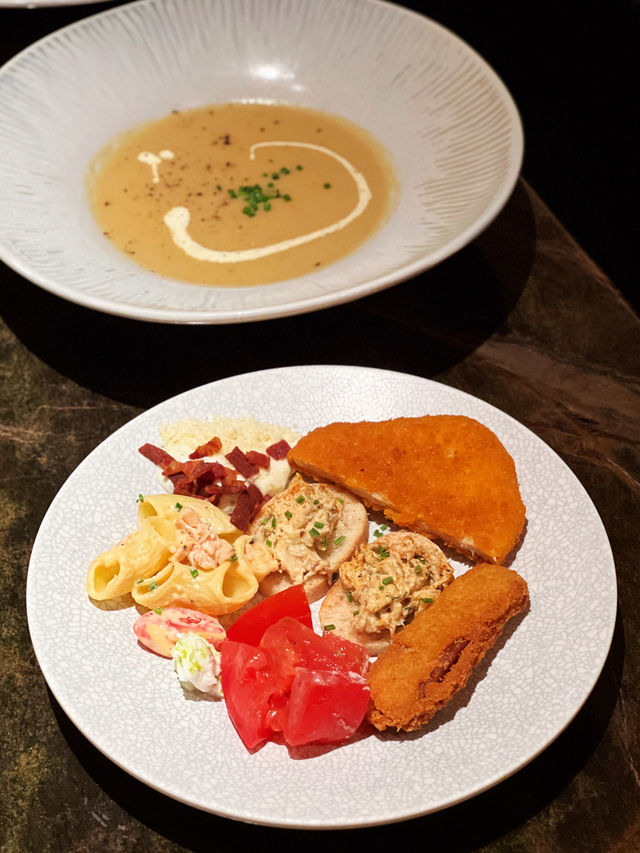銅鑼灣歐陸式扒房半自助午餐