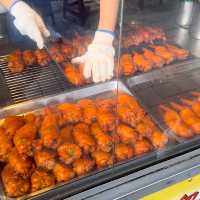 ไก่ยัดไส้ข้าวเหนียว ร้านดังข้างสถานีรถไฟShifen