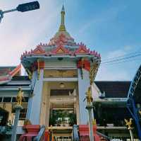 泰國曼谷湄南河畔著名古跡寺廟Wat Suttharam，百年歷史佛像雕塑，適合拍照📸打卡