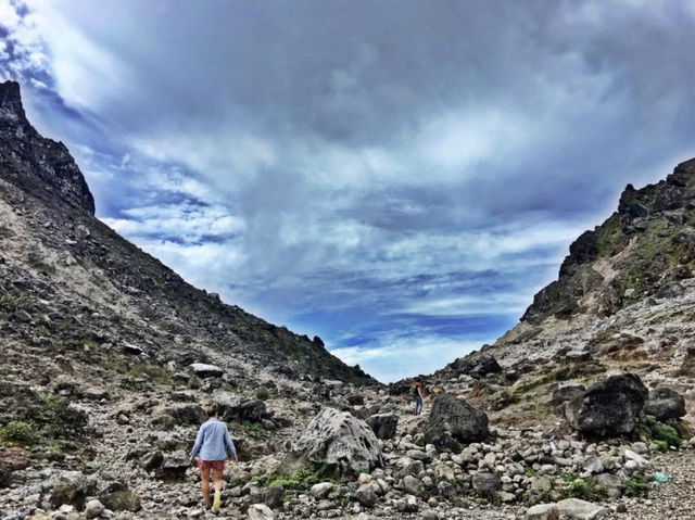 Hiking up to a volcano is alway an adventure!