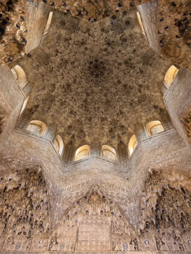 This “starry” ceiling in Nasrid Palace took my breath away