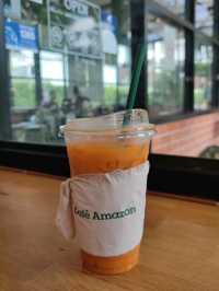 คาเฟ่ อเมซอน ปั้ม ปตท. ปากเกร็ด 