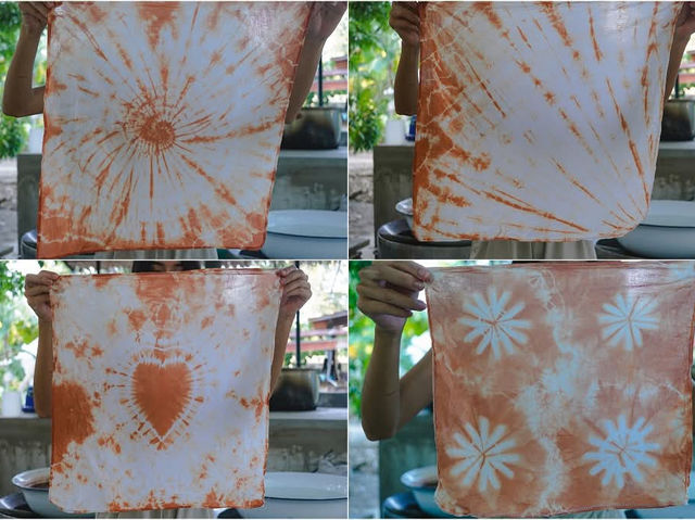 เที่ยวชุมชนเกษตรสวนนอก  หัดทำผ้ามัดย้อม