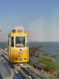 นั่งรถไฟแคปซูลปูซานชมวิวทะเลเกาหลีสุดโรแมนติก
