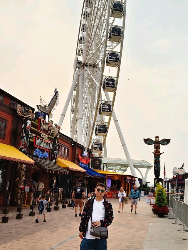 西雅圖城市的亮點❣️：Seattle Great Wheel