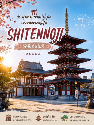 四天王寺:日本最古の仏教寺院の一つ。