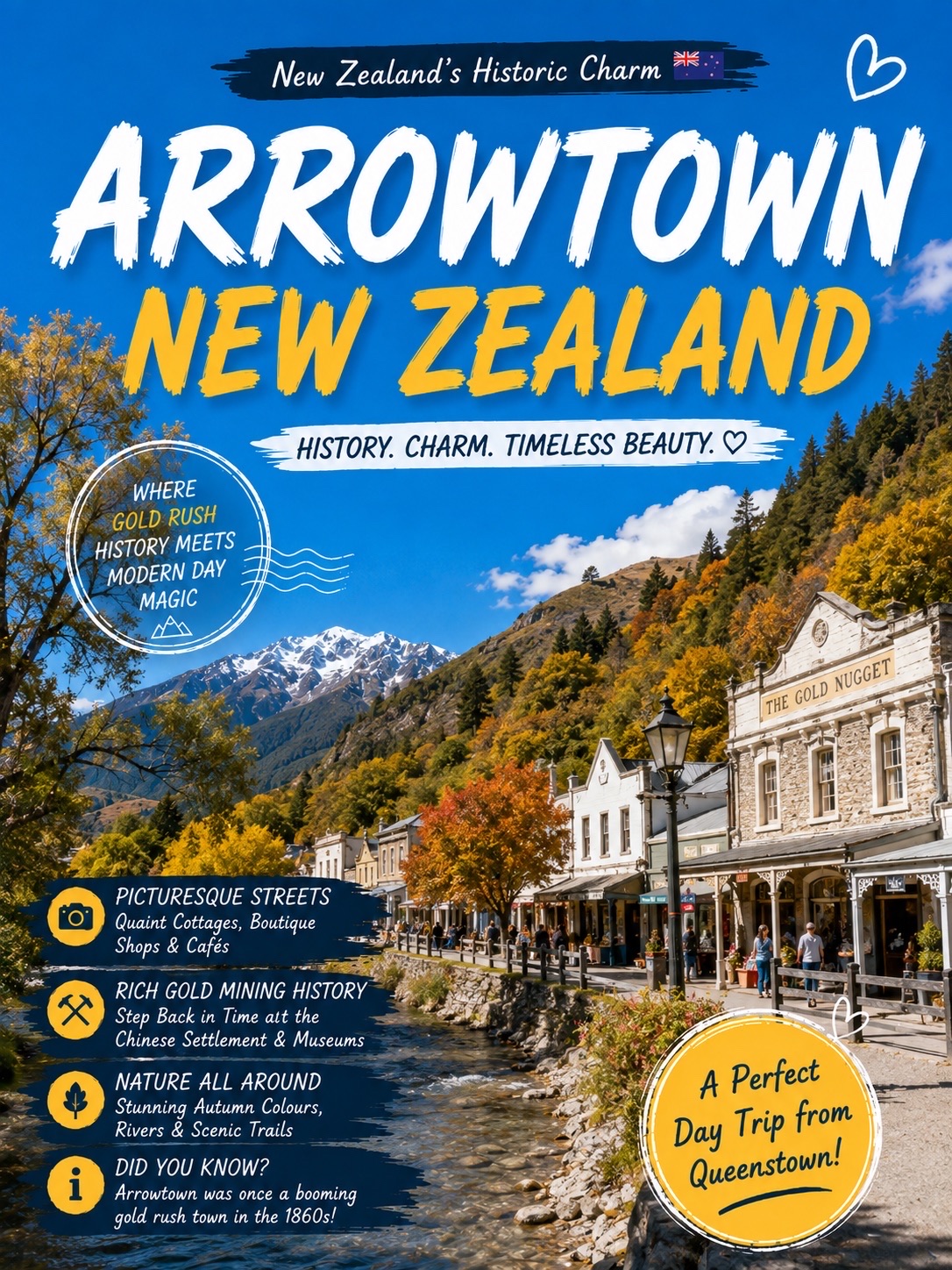Arrowtown 🇳🇿 | A Charming Little Town Frozen in Time 🍂✨