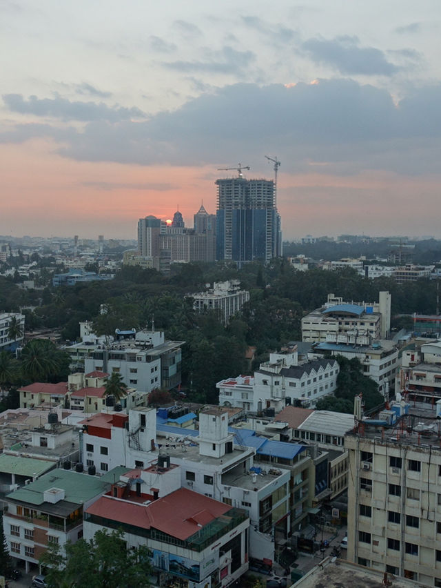Sunset over Bengaluru from the 13th Floor