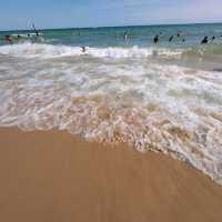 Sandy beach in England 